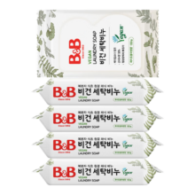保宁 B&B 婴儿皂 无荧光儿童皂 180g×5块 纯素甜白花漾香