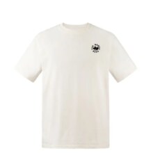 The North Face 北面 男女同款印花短袖T恤 米白色 QLI XL
