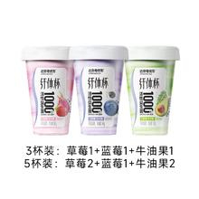 达芬奇 酸奶纤体杯1000亿活性益生菌低温酸奶无蔗糖340g