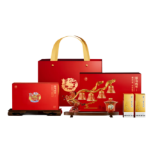 茅台飞天 200mlx2瓶 跃马鸣祥 马年茶具摆件礼盒