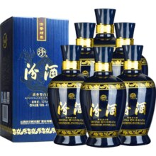 汾酒 山西杏花村 蓝汾 53度 清香型白酒 475ml*6瓶盒装+凑单*2