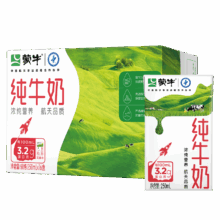 蒙牛 全脂纯牛奶 3.2g蛋白质 250ml 16盒