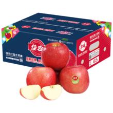 百亿补贴：佳农 烟台红富士苹果 净重10斤 特级果 单果220g+ 生鲜礼盒