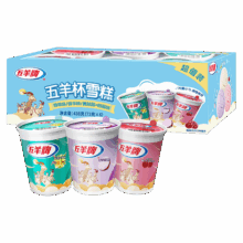 五羊牌 五羊杯混合味冰淇淋 73g*6杯 *5件