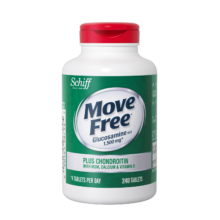 Move Free 益节氨糖软骨素钙片 240粒*3件  5合1维骨力 成人中老年 美国氨基葡萄糖