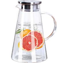 青苹果 耐热玻璃凉水壶 1.95升 大容量 可加热泡茶煮凉茶冷水壶