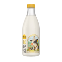 认养一头牛 高钙牛乳 4.0g蛋白 瓶装 低温调制乳 1kg