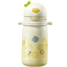 babycare 草莓儿童保温杯 450ml 晨光黄 赠直通吸嘴背带款