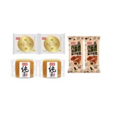 需首单：桃李 代餐面包 纯蛋糕2袋+钱币大饼2袋+巧乐角巧克力味2袋 560g 豆沙馅巧克力口味