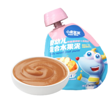 小鹿蓝蓝 辅食水果泥 百香果胡萝卜南瓜果泥 80g*1袋