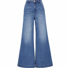 10点：VERO MODA 高腰阔腿牛仔裤 春夏莱赛尔醋纤棉宽松款