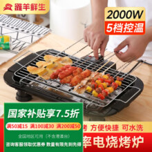 滩羊鲜生 宁夏滩羊肉生鲜原切 羊肉串羊腿烤串 电烤炉1台
