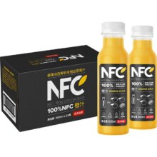 农夫山泉 100%NFC橙汁 300ml*24瓶 鲜果冷压榨138.32元（下拉商品详情页领取补贴，叠加淘金币）