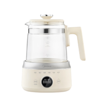 美的 全玻璃恒温水壶 1.5L TN15B01 婴儿冲奶烧水壶养生壶