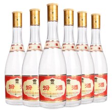 山西杏花村汾酒 黄盖玻汾 53度 475ml*6瓶 原箱 清香型高度白酒