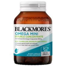 澳佳宝 双倍omega-3迷你深海鱼油软胶囊 成人含EPA 澳洲进口 90粒