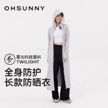 88VIP、天降礼金：ohsunny 女神长款防晒衣女 户外轻薄透气原纱防紫外线风衣外套
