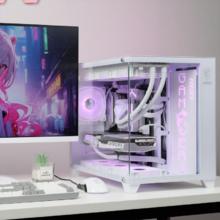 微星 白色海景房全家桶电脑主机i5 13600KF台式机RTX4060Ti显卡组装机设计直播台式整机