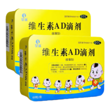 星鲨 维生素AD滴剂 1800IU:600IU*60粒+赠60粒 共120粒