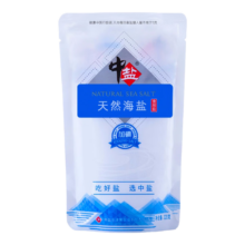 中盐 天然海盐320g 加碘食用盐 京东自营 自然纯净