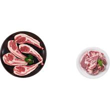 1号会员店 宁夏盐池滩羊 法式 羊排 净重420g 180天乳羔羊 羊肉烧烤食材