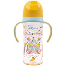 贝亲 PPSU双把手防胀气奶瓶 330ml AA225 马戏团 9月+ LL号奶嘴