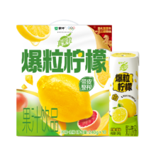 真果粒 爆粒系列 笑脸包 柠檬味调制乳 240g 10盒