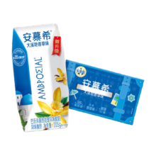 安慕希 希腊酸奶 风味发酵乳 205g 香草味 10盒 3.1g蛋白质