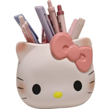 Kitty猫 卡通笔筒 学生收纳筒 1个装 KT猫化妆桶