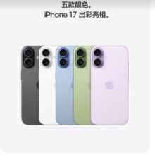 再降价 百亿补贴 苹果 iPhone 17 256GB 5色可选