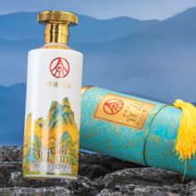 五粮液股份出品！宜品·辉煌腾达 52度浓香型白酒500mL*2瓶 千里江山卷轴礼盒 送礼袋