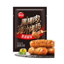 思念 火锅食材丸子 黑猪肉爆汁烤肠 黑胡椒味 200g