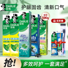 好来 黑人牙膏 超白茶倍健家庭装 茶薄荷 590G