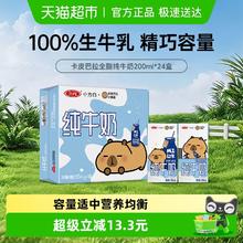 三元 小方白纯牛奶全脂200ml*24盒