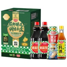 88VIP、厨邦 金品生抽1.48kg*2 金装渔女蚝油605g 葱姜汁料酒500ml